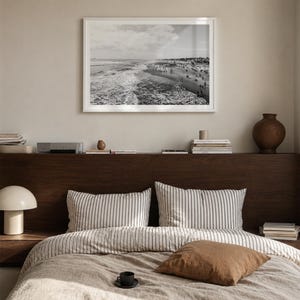 Huntington Beach Black and White Fine Art Photo Print, Orange County Poster, California Surf image 4