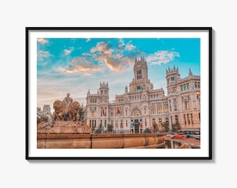 Madrid Fine Art Photography Print, Cibeles Fountain Poster, Spain Wall Art, Iberia Decor