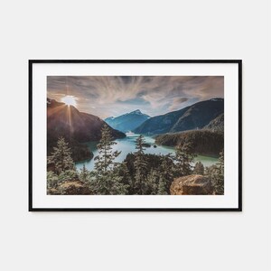 Washington State Bunt Posterdruck Horizontal Nr. 1, Washington State Foto, Wandkunst, Dekoration, Reisedruck, Straßenkarte Poster, Stadtplan