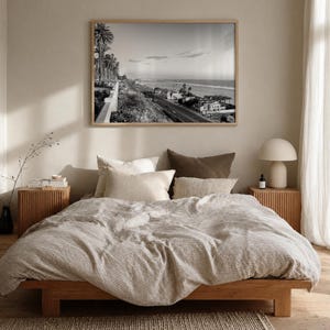 Schwarz-Weiß-Kunstdruck „Santa Monica“, Poster „Pacific Coast Highway“, Kalifornien Bild 6