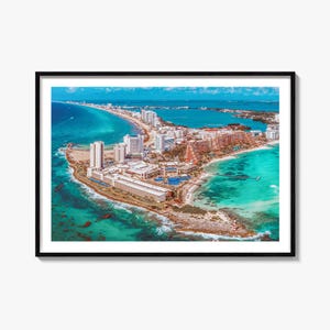 Cancun Fine Art Photography Print, Zona Hotelera Poster, Mexico Wall Art