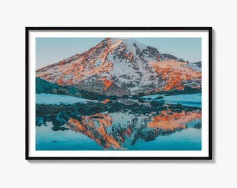 Mount Rainier Fine Art Photo Print, Cascade Range, Washington Wall Decor