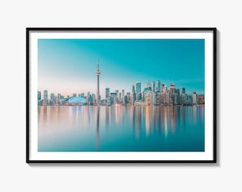 Toronto Skyline Fine Art Photography Print, CN Tower Poster, Ontario Wall Art, Canada Decor
