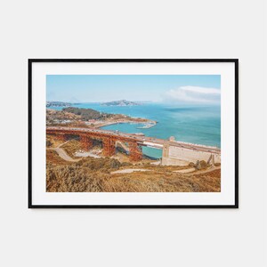 Mill Valley kleurrijke posterprint horizontaal, Mill Valley fotomuurkunst, Mill Valley reisprint, Mill Valley stratenplan poster