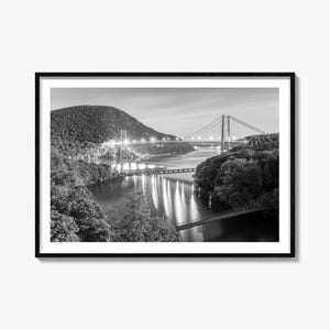 Hudson Valley Black and White Landscape Photography Print