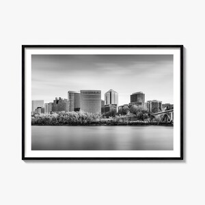 Virginia Landscape Photo Print: Black and White Wall Art