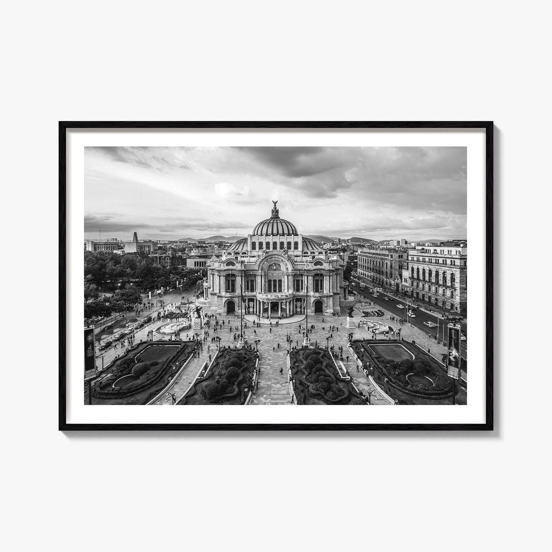 Mexico City Black and White Fine Art Photography Print, Palacio De