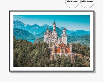 Neuschwanstein Castle Fine Art Photography Print, Fussen Poster