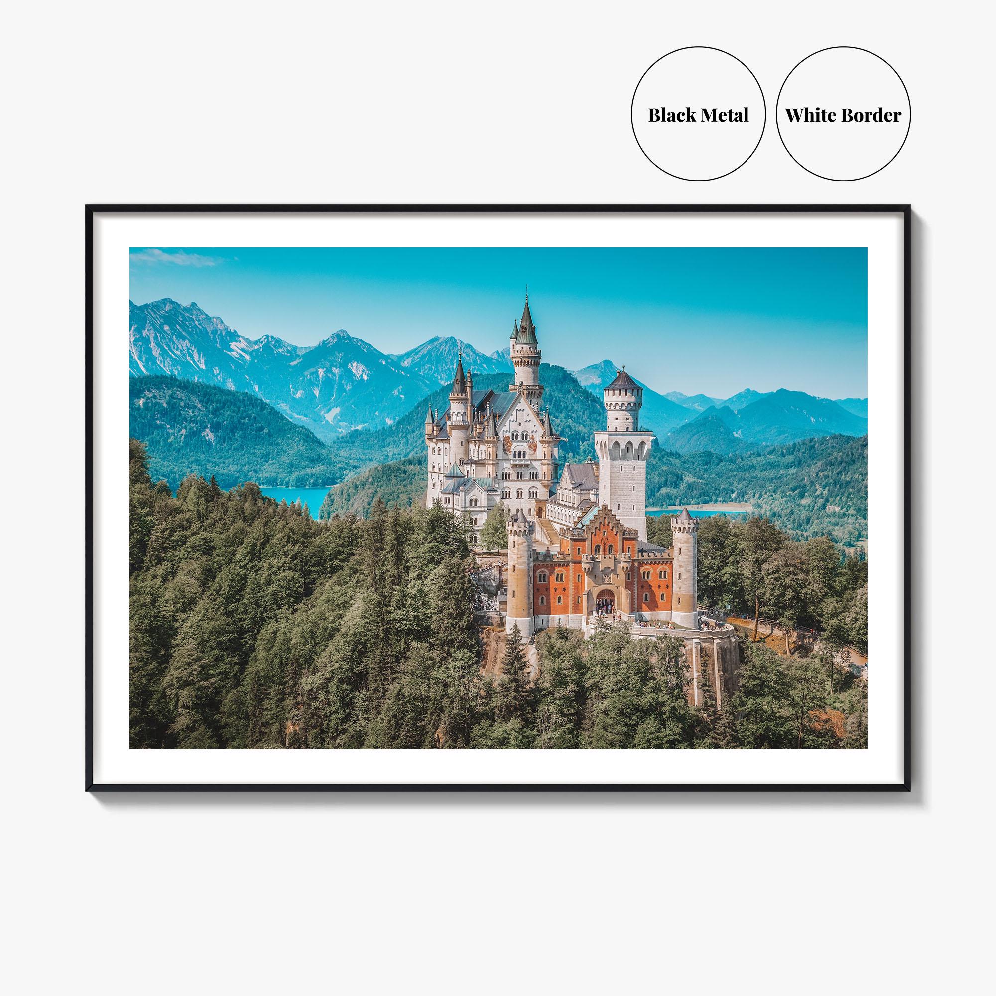 Neuschwanstein Castle Fine Art Photography Print, Fussen Poster