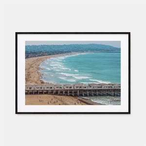 Pazifik Strand bunt Posterdruck Horizontal, Pazifik Strand Foto Wandkunst, Pazifik Strand Dekor, Reise Druck, Straßenkarte Poster, Stadt Karte