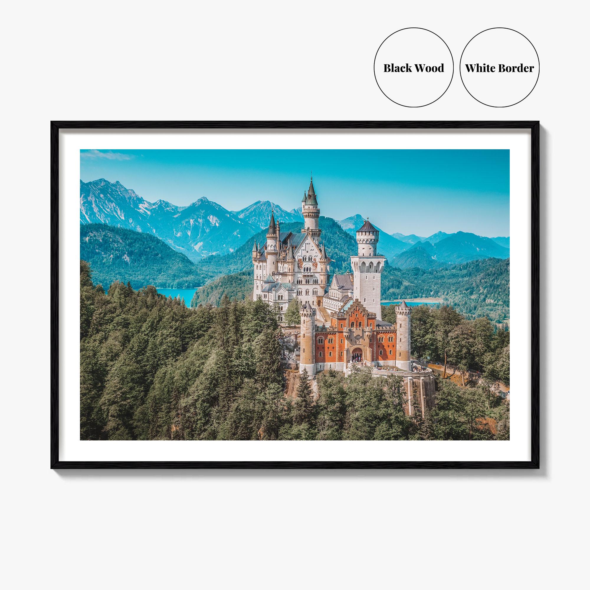 Neuschwanstein Castle Fine Art Photography Print, Fussen Poster