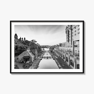 Ottawa Black and White Photography Print: Matted Landscape Wall Art