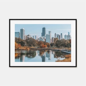 Impression horizontale d'affiche colorée de Chicago, art mural photo de Chicago, décoration de Chicago, impression de voyage de Chicago, affiche de carte de rue de Chicago, plan de ville