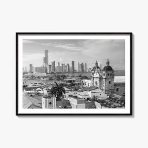 Colombia Black and White Poster, Colombia Photography Print, Colombia Photography, Colombia Travel, Map Poster