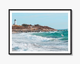 Woods Hole Fine Art Photo Print, Nobska Lighthouse Poster, Cape Cod Massachusetts Wall Decor