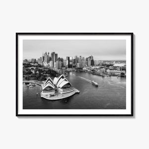 Australia Black and White Poster, Australia Black and White Art, Australia Wall Photography, Australia Travel, Map Poster