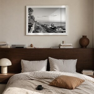 Schwarz-Weiß-Kunstdruck „Santa Monica“, Poster „Pacific Coast Highway“, Kalifornien Bild 4