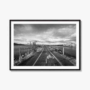 Playa del Rey Black and White Poster, Playa del Rey Black and White Art, Playa del Rey Photography, Travel, Map Poster