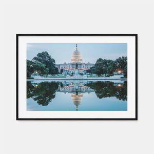 Impression horizontale d'affiche colorée de Washington DC, photo d'art de Washington DC, décoration murale de Washington DC, impression de voyage, affiche de plan de rue, plan de la ville