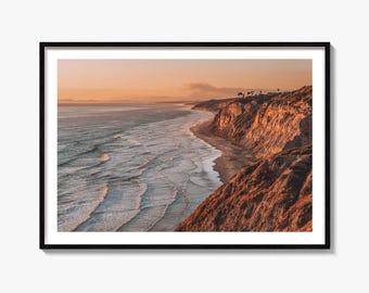 San Diego Fine Art Photography Print, La Jolla Poster, Torrey Pines, California Decor