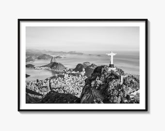 Rio de janeien Schwarz-Weiß Fine Art Fotografie, Zuckerhut Poster