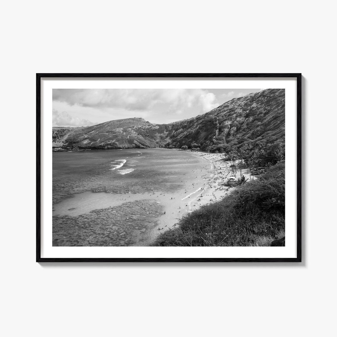 Oahu Black and White Fine Art Photography Print, Hanauma Bay Poster ...