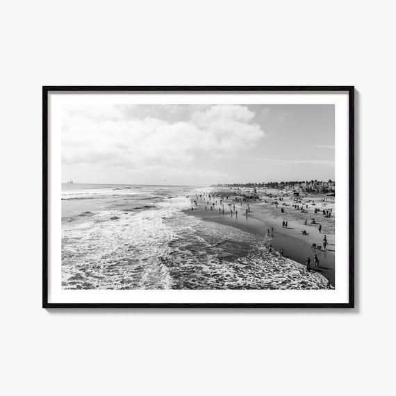 Huntington Beach Fine Art Photography Print, Surf City Poster, California Wall Art, USA Decor