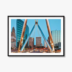 Connecticut Cityscape Photo Print: Horizontal Wall Art