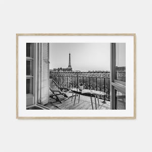 Paris Foto Poster Druck Horizontal Nr. 1, Paris Schwarzweiß, Wandkunst, Paris Wand Fotografie, Paris Reise, Paris Karte Poster