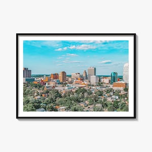 Winston-Salem Skyline Fine Art Photography Print, North Carolina Poster, USA Wall Art