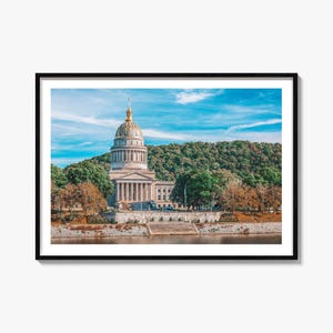 West Virginia Cappol Fotografie Druck: Farbenfrohe Landschaft Wandkunst