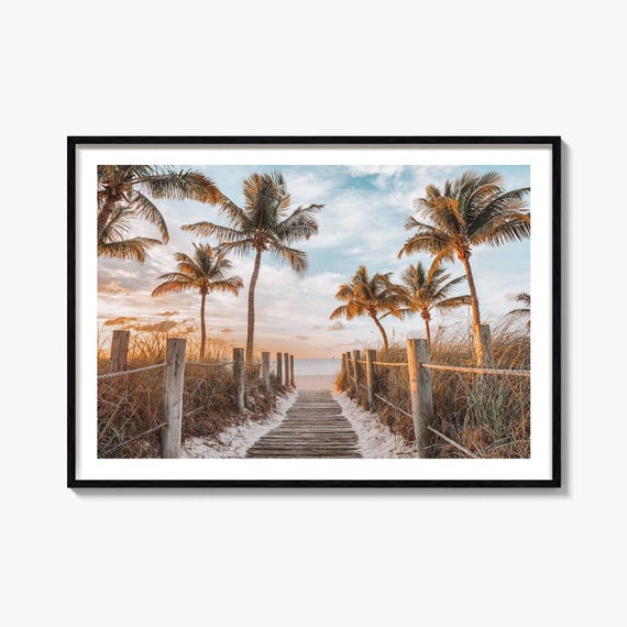 Key West Fine Art Photography Print, Smathers Beach Poster