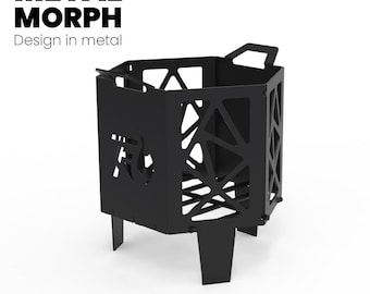 Charcoal Burner – DXF File for CNC Cutting + Blueprints