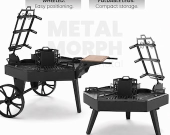 BBQ Fire Pit Station - DXF Files for CNC Cutting
