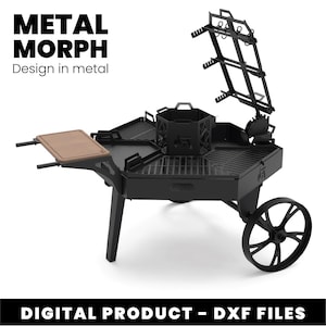 BBQ Fire Pit Station - DXF Files for CNC Cutting