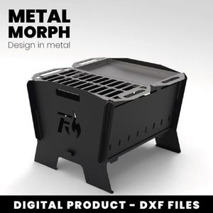 Eingebauter und tragbarer Grill – DXF-Design für CNC-Schneiden + Blaupausen