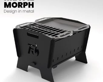 Built-in & Portable Grill – DXF Design for CNC Cutting + Blueprints