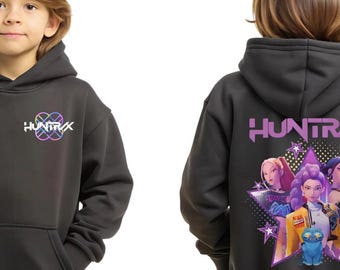 KPop Demon Hunters Huntrix Hoodie, Anime Girl Group Gift