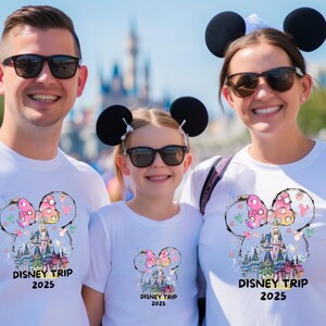 Personalized Disney Trip Shirts, Disneyland Shirts, Disney Vacation T-shirt, Disney Family Matching Shirt, Magical Castle Shirt, Disneyworld