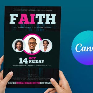 Church Flyer, DIY Flyer Template Design, Worship Church Flyer, Prayer Conference Flyer, Church Service Flyer, Premade Religious Invite Flyer