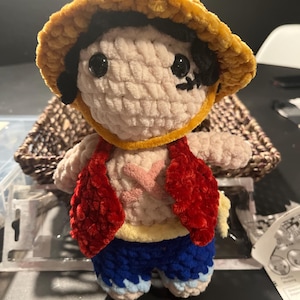 Crocheted Luffy Anime