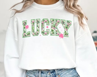 Lucky St Patrick's Day Png, St Patricks day png, Lucky png, Pink Shamrock png, St Patrick Png, St Pattys day png, St Patrick Coquette Png