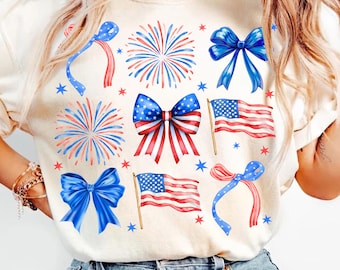 4th of july Bow Png,4th of july Girl png, Patriotic Png, American Coquette Png,Red And White Blue Coquette, Usa Flag png, Fourth Of July PNG