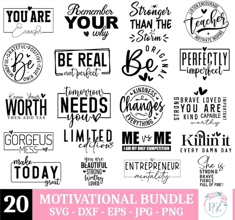 Inspirational Svg Bundle, Motivational Svg Bundle, Inspirational Quotes Svg, Faith Svg, Self Love Svg , Kind Svg,You Matter Svg ,SvgCut File image 1