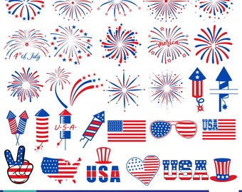 4th of july fireworks, usa fireworks bundle, 4th of July Fireworks, USA fireworks, Firecracker SVG, America Celebration svg,Independence day