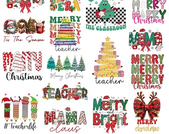 Christmas PNG Bundle, Christmas Sublimation Bundle, Merry Christmas PNG,  Trendy Xmas, Santa Claus Png, Mega Christmas Png Bundle,