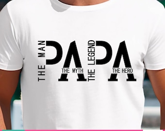 Pappa Mannen Myten Legenden SVG PNG #Dadlife Pappa svg, Rolig svg, Pappa svg, Pappa Svg Designs, Fars dag svg Klippfil för Cricut