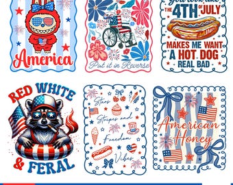 4th of July Bundle Png, Retro America Hot dog Png,Patriotic Png,Preppy American Png,USA Flag png,Independence Day, Fourth of July Png Bundle