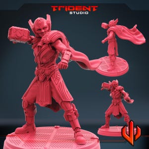 Lady Thor (Fan art skulpterad av Trident Studio) (Crisis Protocol Proxy/Alternative)