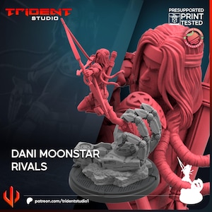 Dani Moonstar (Fan art skulpterad av Trident Studio) (Crisis Protocol Proxy/Alternative)